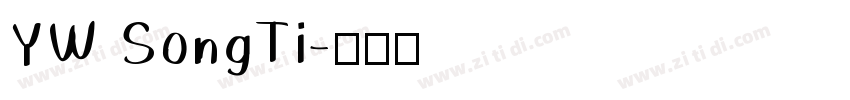 YW SongTi字体转换